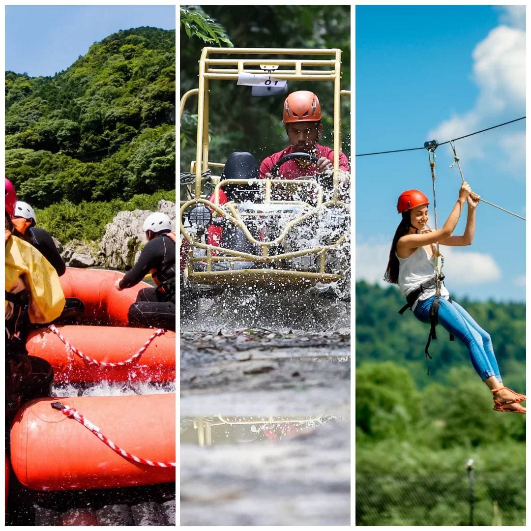 3'ü 1 Arada Macera Paketi Turu: Antalya Rafting, Buggy, Zipline